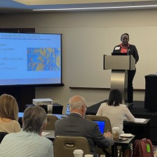 Betty Mwesigwa delivering the keynote address