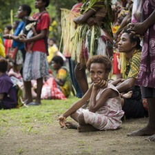 Child looking at the camera in Melanesia