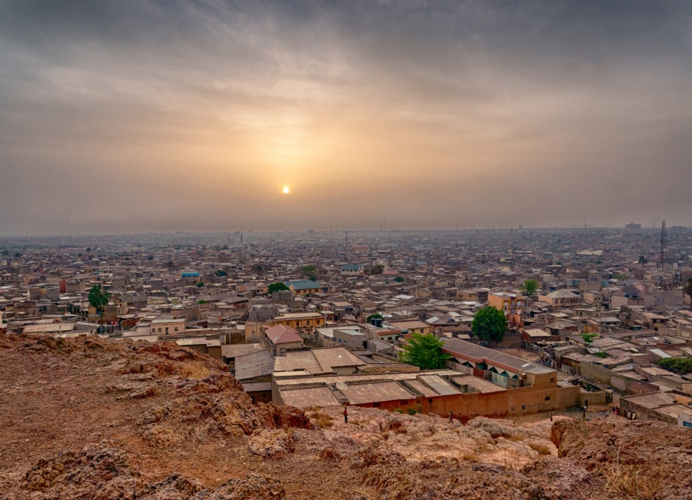 Overlooking the Kano state in Nigeria.
